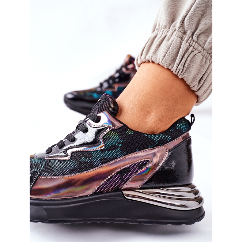 Vinceza Naisten urheilukengät Tennarit Musta Multi Buckland 1