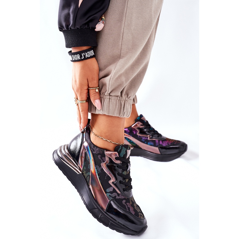 Vinceza Naisten urheilukengät Tennarit Musta Multi Buckland 2