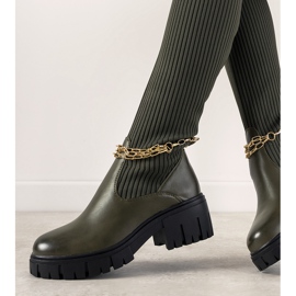 Vihreät saappaat, joissa on sukan yläosa Cheers 1