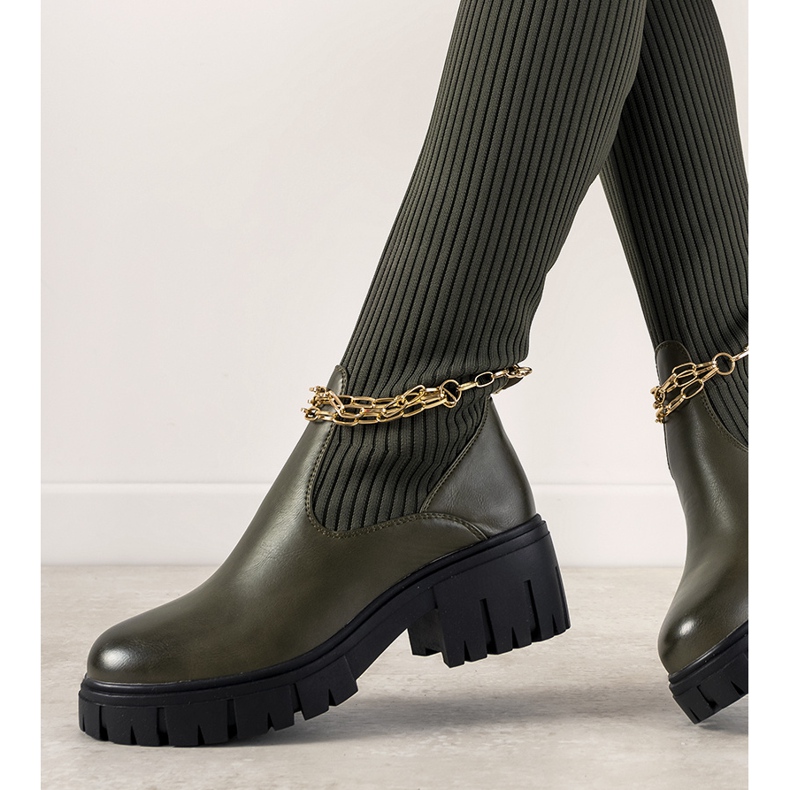 Vihreät saappaat, joissa on sukan yläosa Cheers 1