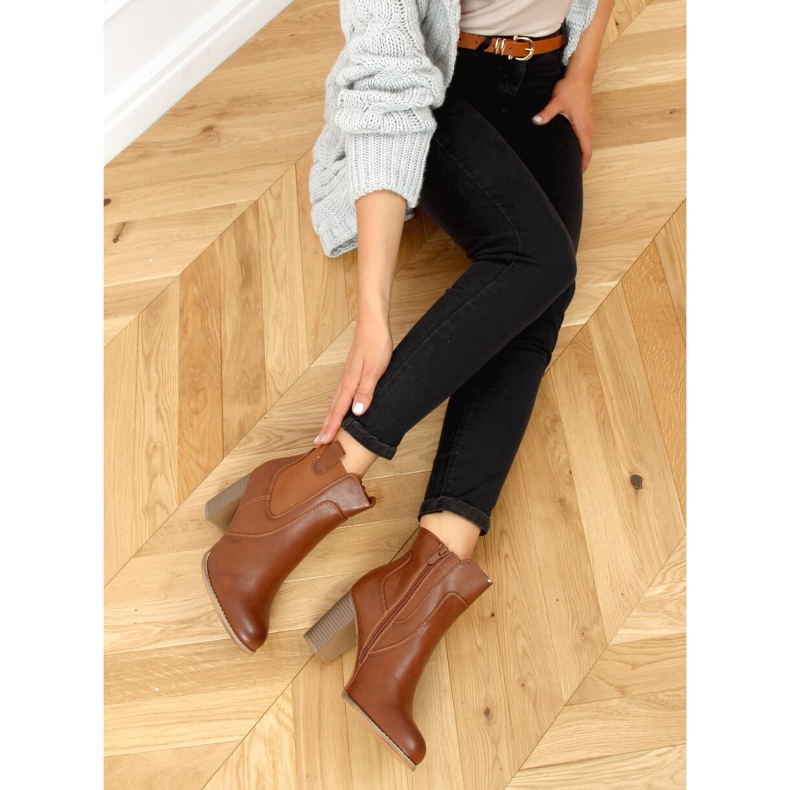 Ruskeat korkokengät 3654 Camel 1