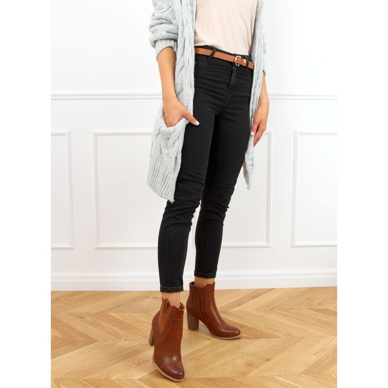 Ruskeat korkokengät 3654 Camel 2