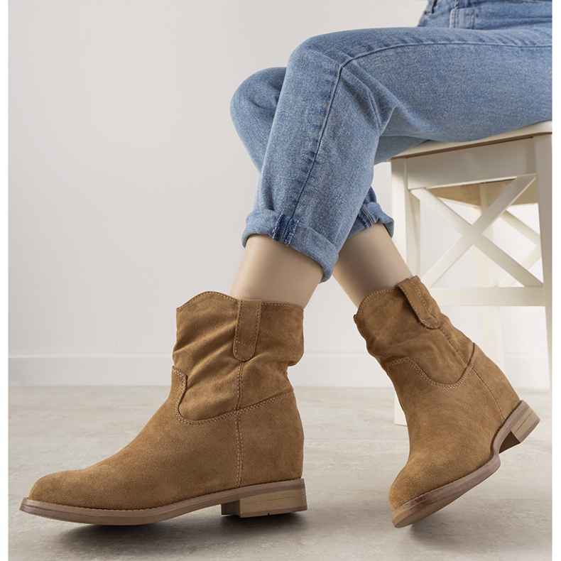 Violetta beige naisten saappaat 1