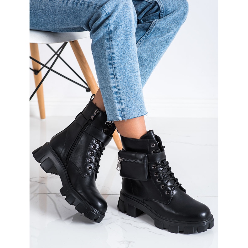 SHELOVET Lämpimät työntekijät taskulla musta 1