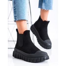 SHELOVET Muodikkaat Chelsea -saappaat lavalla musta 2