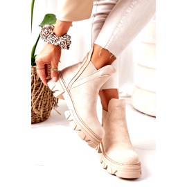 PS1 Lämmin saappaat Jodhpur saappaat Beige Hyvä idea 1