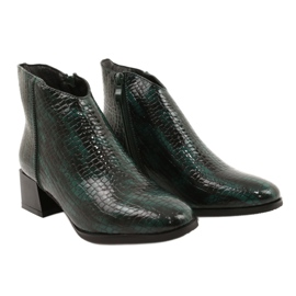 M.Daszyński Eristetyt saappaat Daszyński MR2130-8 Vihreä musta 4