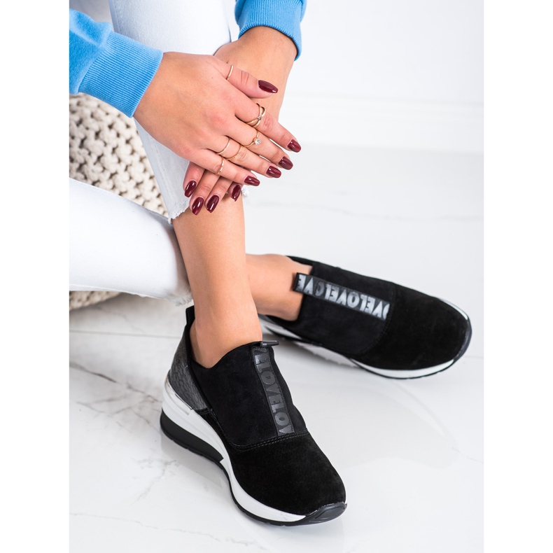 Filippo Nahkaiset Slip-On lenkkarit musta 2