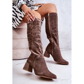 Lewski Shoes Suede Lewski Saappaat Avoimet Ruskea Romena 2