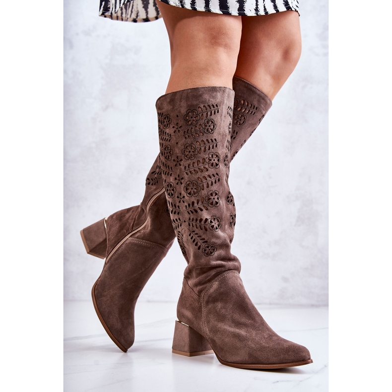 Lewski Shoes Suede Lewski Saappaat Avoimet Ruskea Romena 1