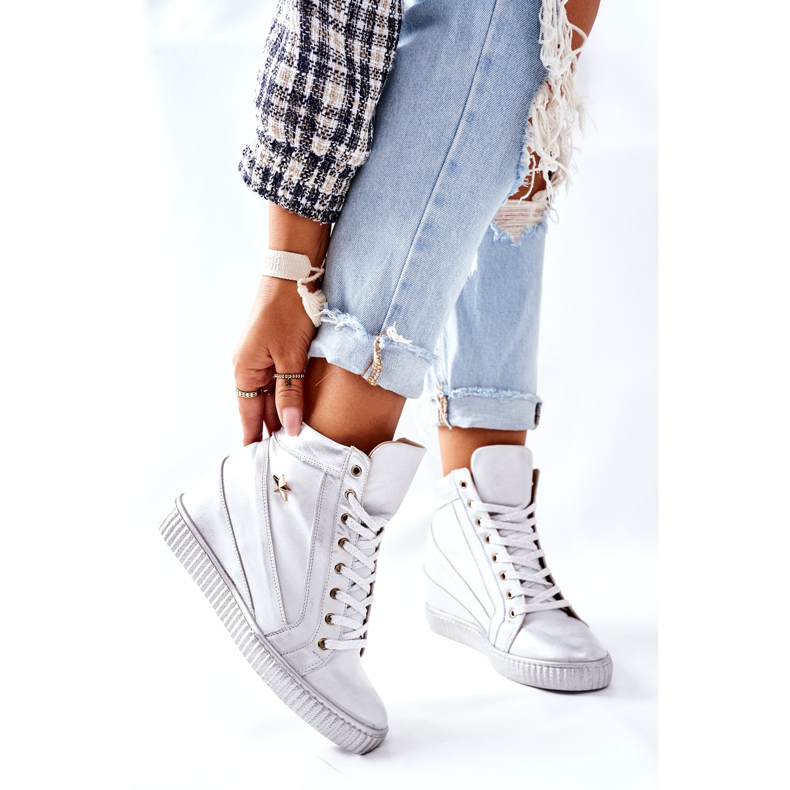 Lewski Shoes Naisten urheilukengät Lewski Silver 3079 hopea 2