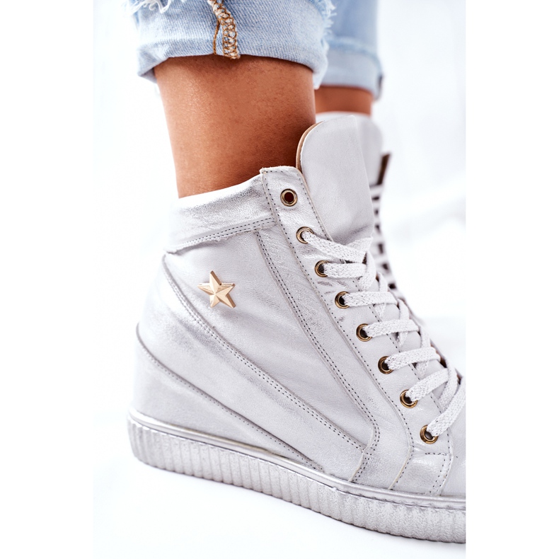 Lewski Shoes Naisten urheilukengät Lewski Silver 3079 hopea 1