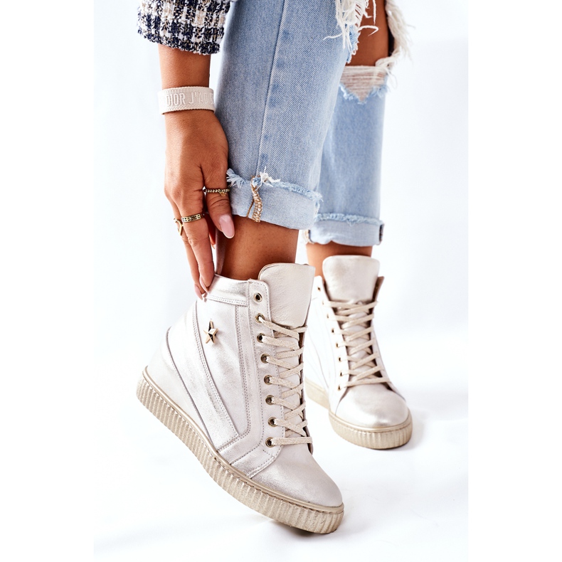 Lewski Shoes Naisten urheilukengät Lewski Golden 3079 kultainen 2