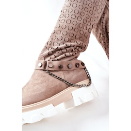 Lewski Shoes Naisten nahkakengät Lewski Cappuccino Suede 2866 ruskea 1