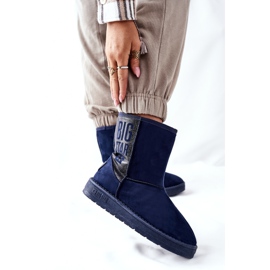 Naisten lumikengät Big Star EE274416 Navy blue tummansininen 2
