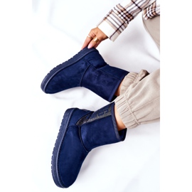 Naisten lumikengät Big Star EE274416 Navy blue tummansininen 1