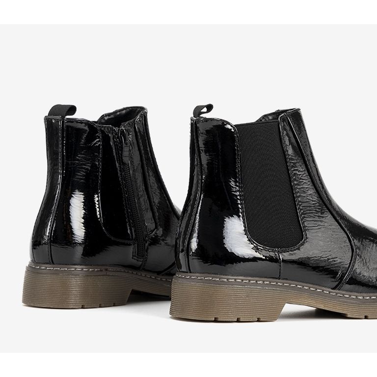 Naisten mustat, patentoidut Losaria -saappaat 1