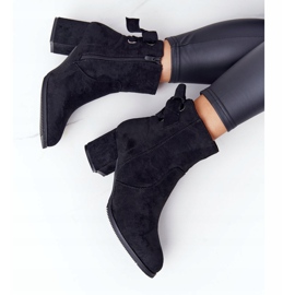 PJ1 Naisten mustat lämpimät saappaat kantapäässä Kayla 3