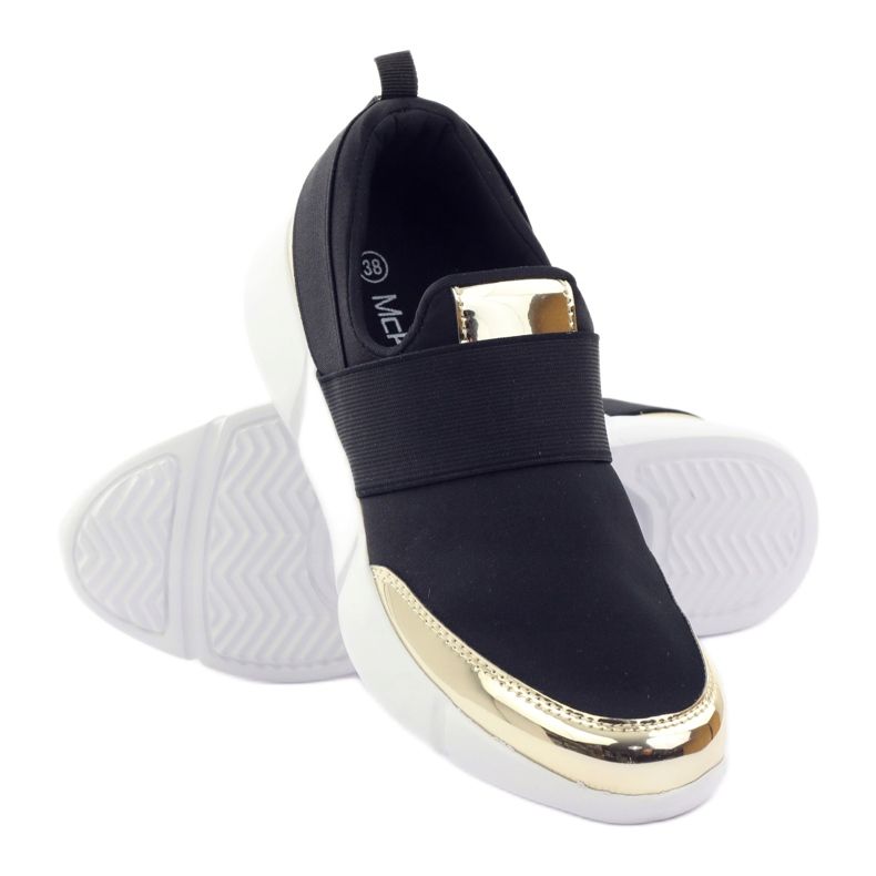 McKey Mustakultaiset softshell-urheilukengät keltainen 3