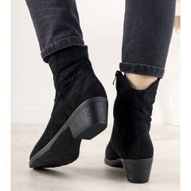 Mustat naisten saappaat Tello Cruzin cowboy -aksentilla 1