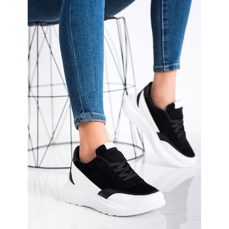 SHELOVET Mustat mokkanahkakengät 2