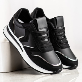 SHELOVET Urheilukengät eko -nahkaa musta 2