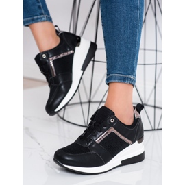 Sweet Shoes Wedge lenkkarit Mesh musta 1