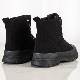 Seastar Korkeat mokkanahkaiset lenkkarit musta 1