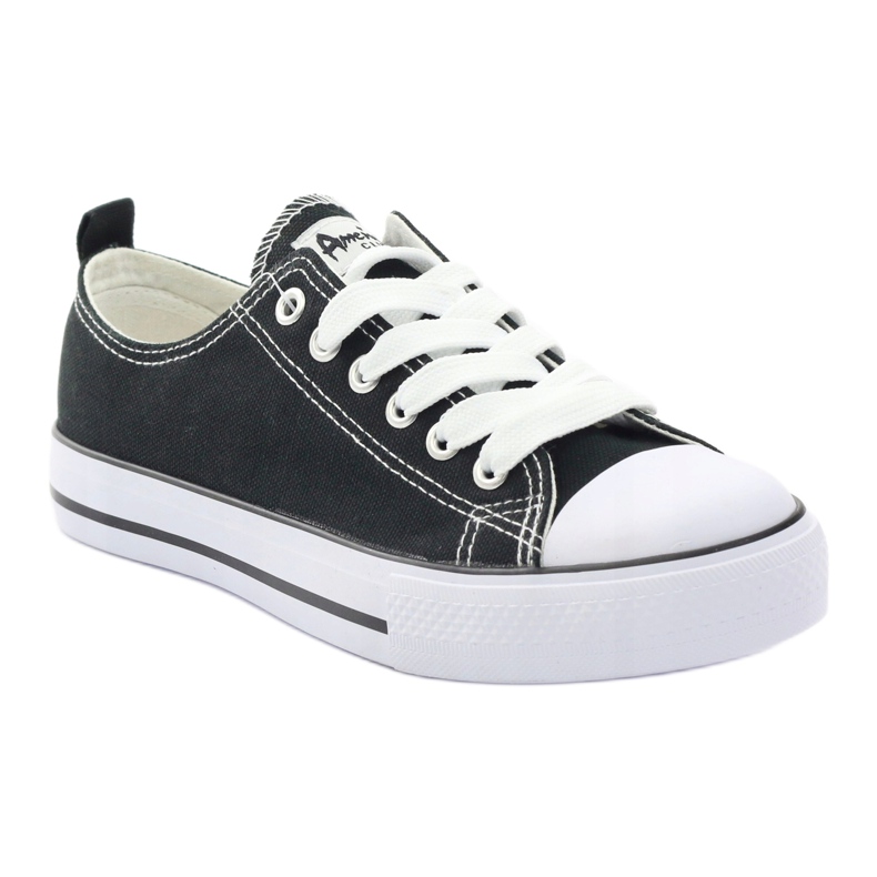 American Club Klassiset mustat lenkkarit amerikkalaiset DSLN-01 kengät 1