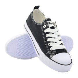 American Club Klassiset mustat lenkkarit amerikkalaiset DSLN-01 kengät 3