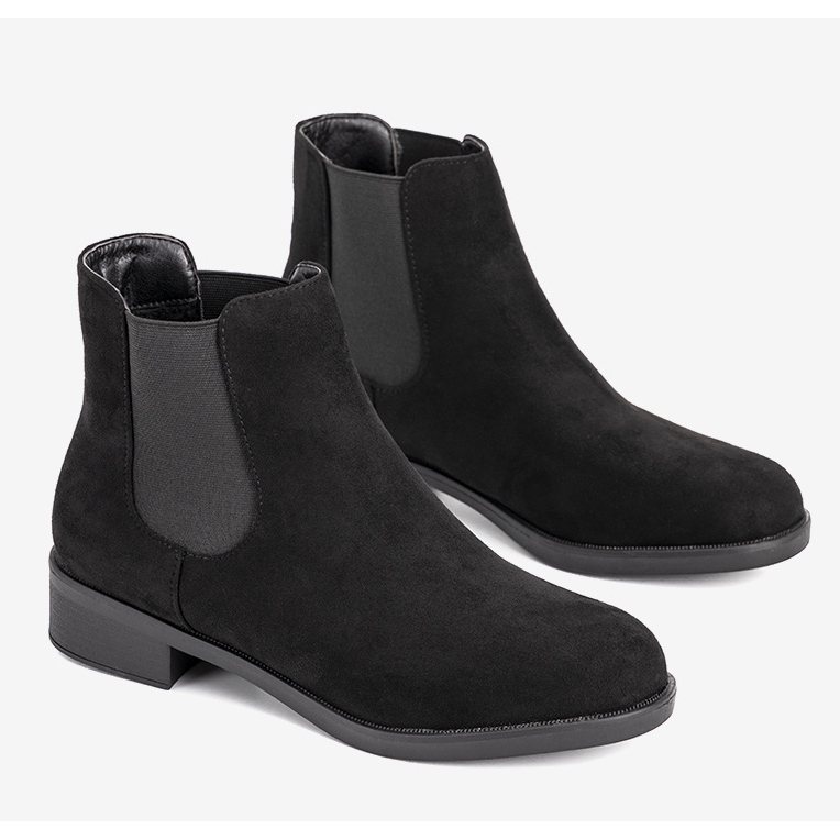 Mustat klassiset naisten eristetyt saappaat Cristal 1