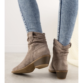 Ruskeat naisten Taup -cowboy -saappaat 1