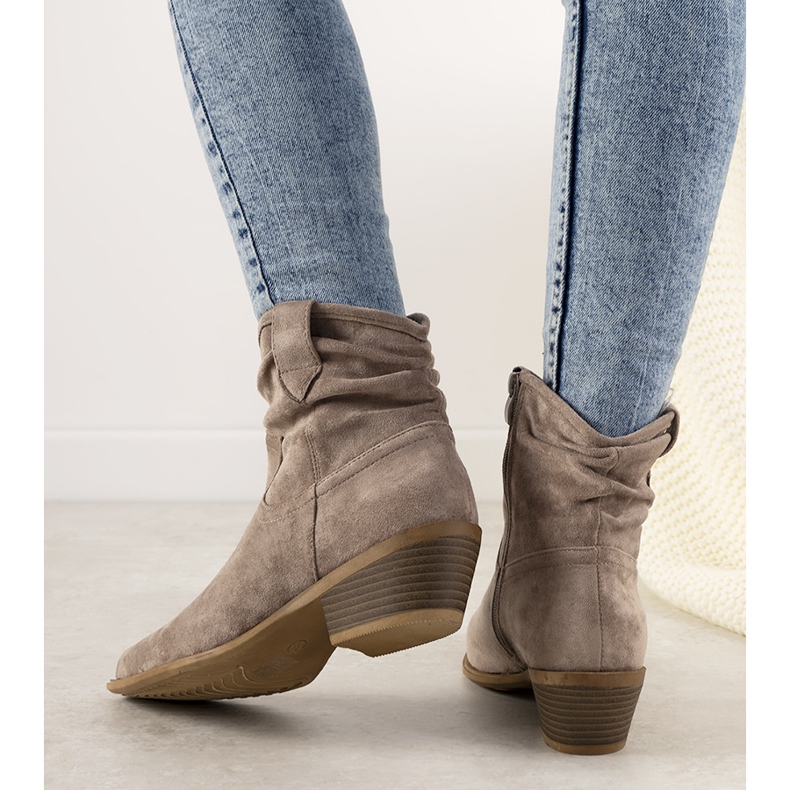 Ruskeat naisten Taup -cowboy -saappaat 1