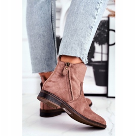 Evento Jodhpur -saappaat, mokkanahkat beige -vetoketjut ruskea 3