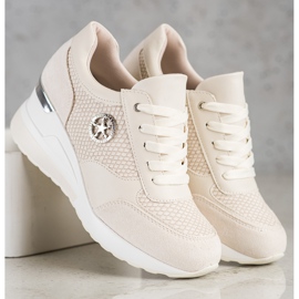 SHELOVET Kevyet Wedge -lenkkarit beige 2