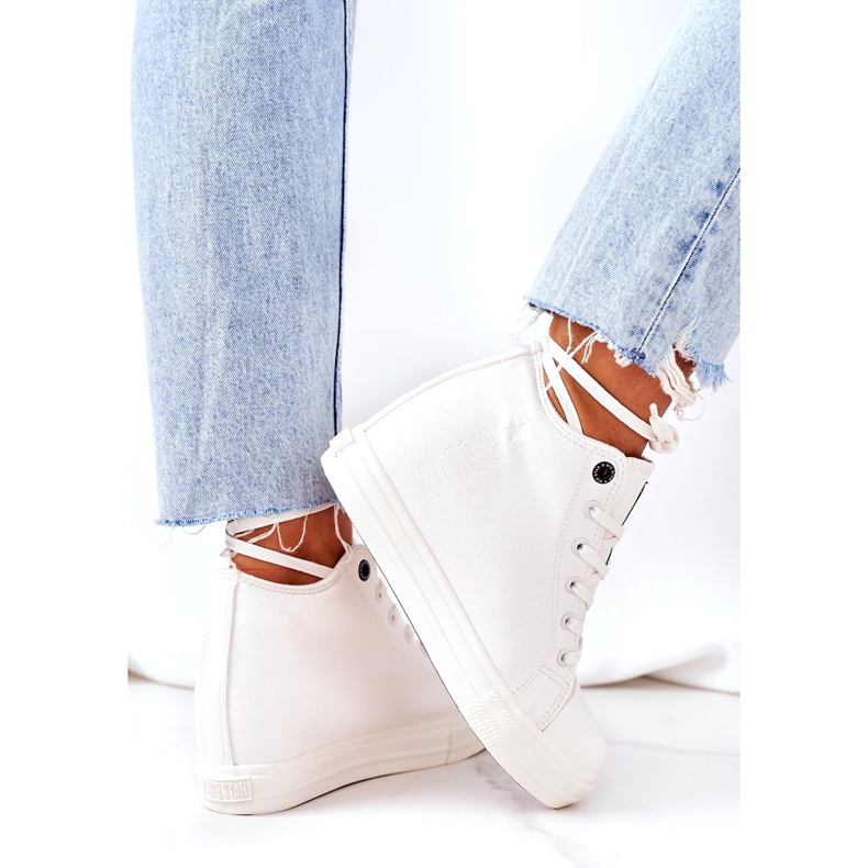 Nahka lenkkarit Big Star EE274128 Valkoinen 4