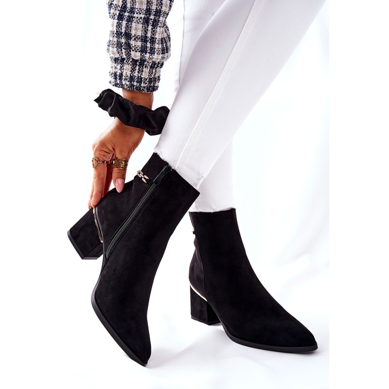 PS1 Naisten mokkanahkakengät kantapäässä musta yksi askel 2