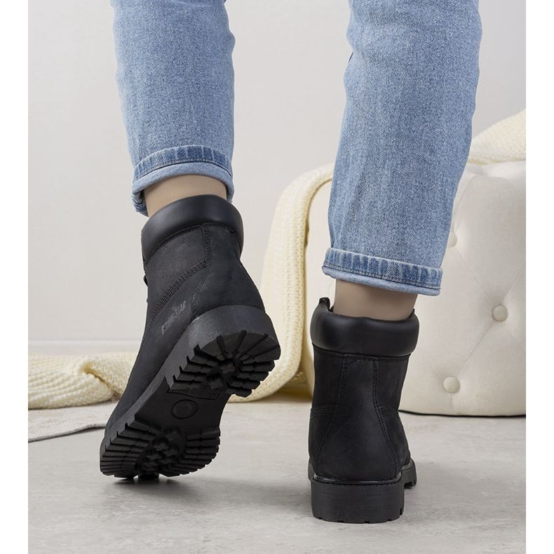 Mustat Big Star Amitee naisten vaelluskengät 2