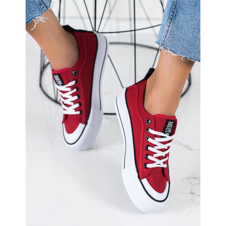 Naisten lenkkarit Big Star II274025 punainen 1