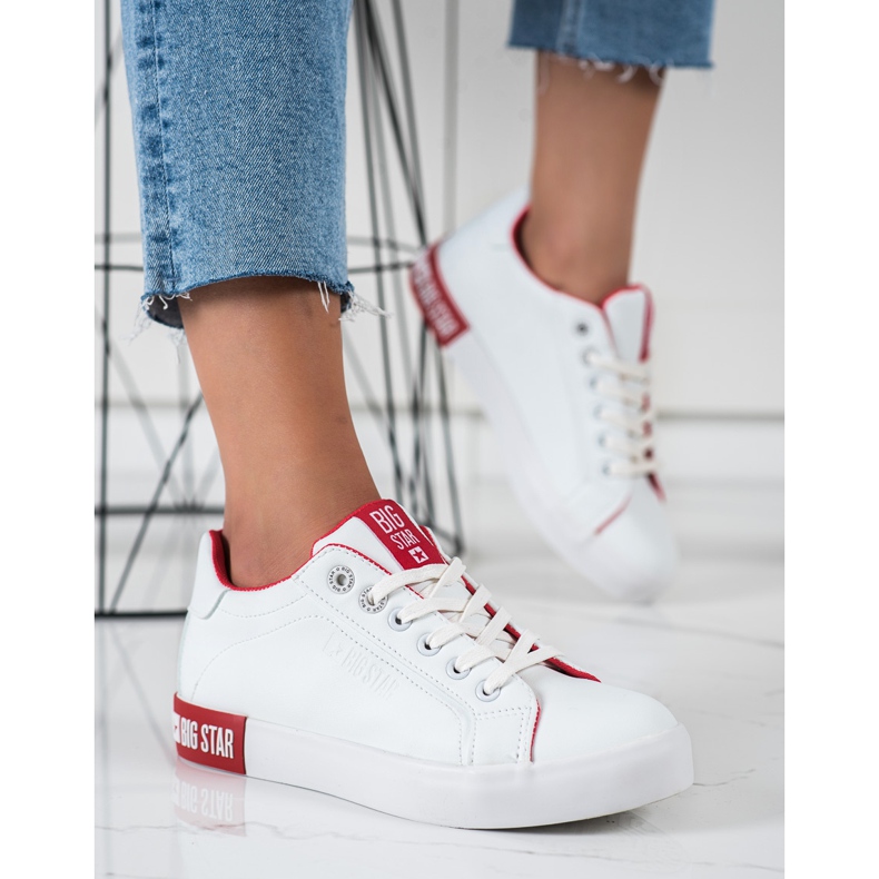 Naisten lenkkarit Big Star II274032 valkoinen 1