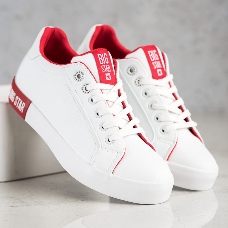 Naisten lenkkarit Big Star II274032 valkoinen 2