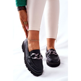 Nicole Naisten Loaferit Nahkaa Musta Sthonto 1