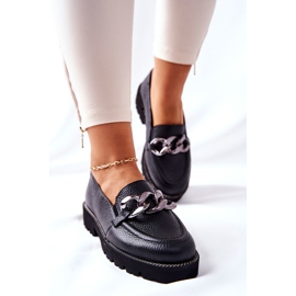 Nicole Naisten Loaferit Nahkaa Musta Sthonto 2