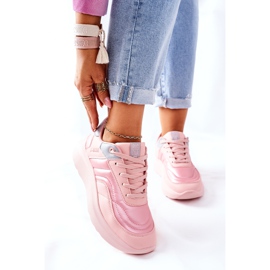 Naisten urheilukengät Memory Foam Big Star II274333 Pinkki vaaleanpunainen 1