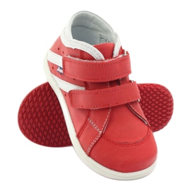 Hugotti -nahkakengät punaisella tarranauhalla punainen 3