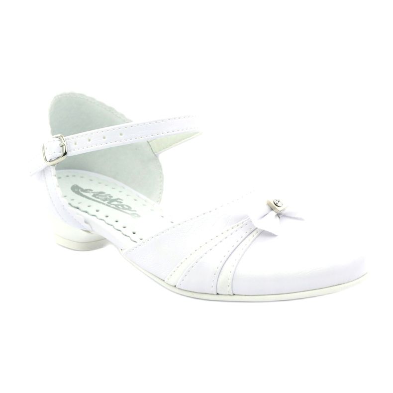 Pumput ehtoollisbalerinat Miko 702 valkoinen 1