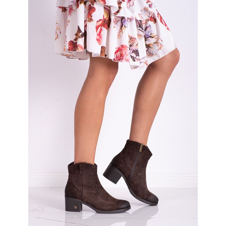 Mukavat mokkanahkaiset VINCEZA -saappaat ruskea 2