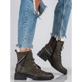 Saappaat koristeellisella Vinceza-vyöllä vihreä 1