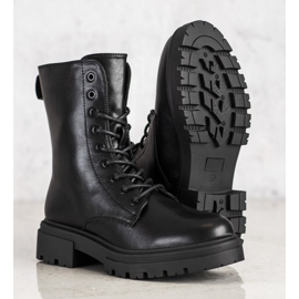 Evento Lämpimät saappaat eko -nahalla musta 1