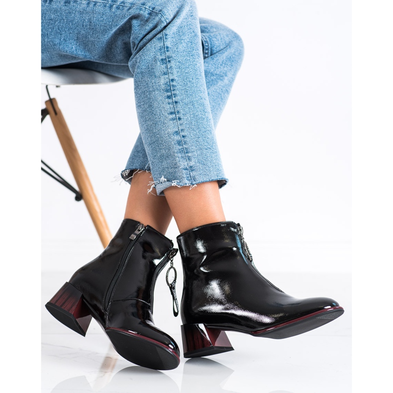 S. BARSKI Tyylikkäät saappaat, joissa on vetoketju S.BARSKI musta 2